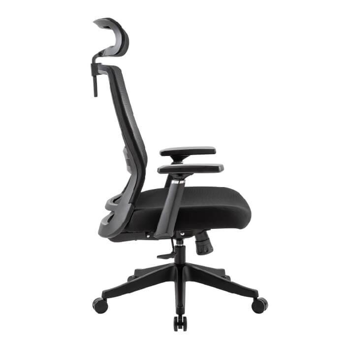 Silla ergonómica de home office con un diseño moderno, respaldar de malla y asiento de espuma moldeada de alta densidad.  Esta silla brinda una comodidad extrema y un excelente soporte para toda la espalda. Diseñado especialmente para profesionales que pasan muchas horas al día sentados frente a una computadora.