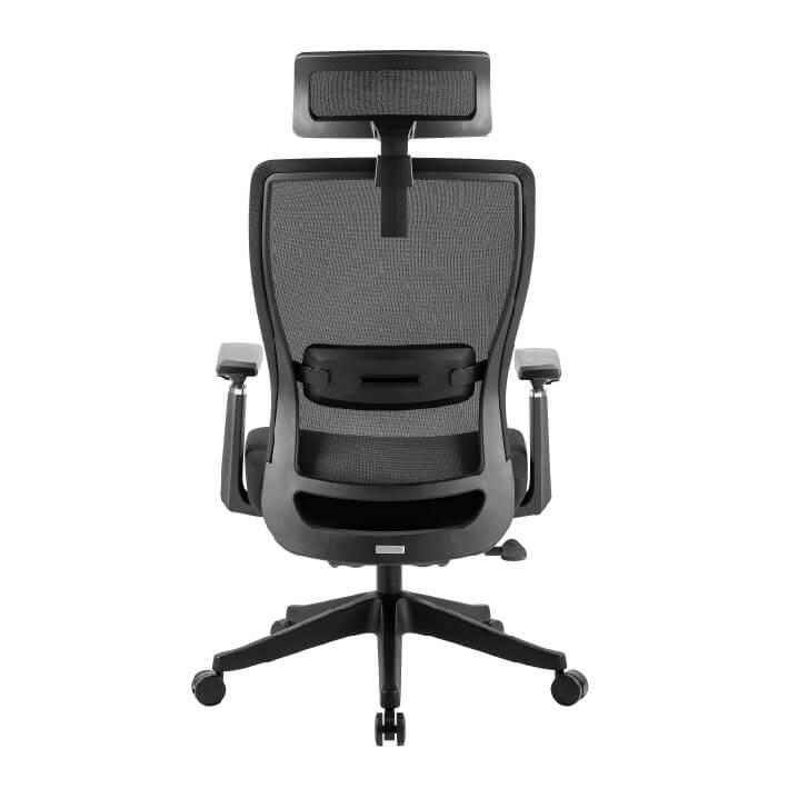 Silla ergonómica de home office con un diseño moderno, respaldar de malla y asiento de espuma moldeada de alta densidad.  Esta silla brinda una comodidad extrema y un excelente soporte para toda la espalda. Diseñado especialmente para profesionales que pasan muchas horas al día sentados frente a una computadora.