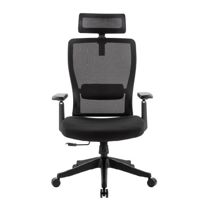 Silla ergonómica de home office con un diseño moderno, respaldar de malla y asiento de espuma moldeada de alta densidad.  Esta silla brinda una comodidad extrema y un excelente soporte para toda la espalda. Diseñado especialmente para profesionales que pasan muchas horas al día sentados frente a una computadora.