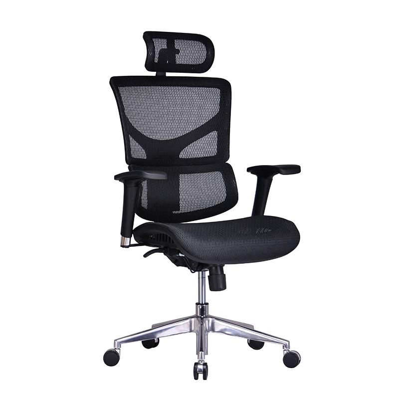 Silla ergonómica para el home office con soporte lumbar dinámico, de malla completa (silla y asiento) y altamente ajustable. Diseñado para brindarte el mejor soporte para tu espalda durante largas horas de trabajo. Construido con los mejores materiales incluyendo una malla especial transpirable que te mantiene fresco todo el día.