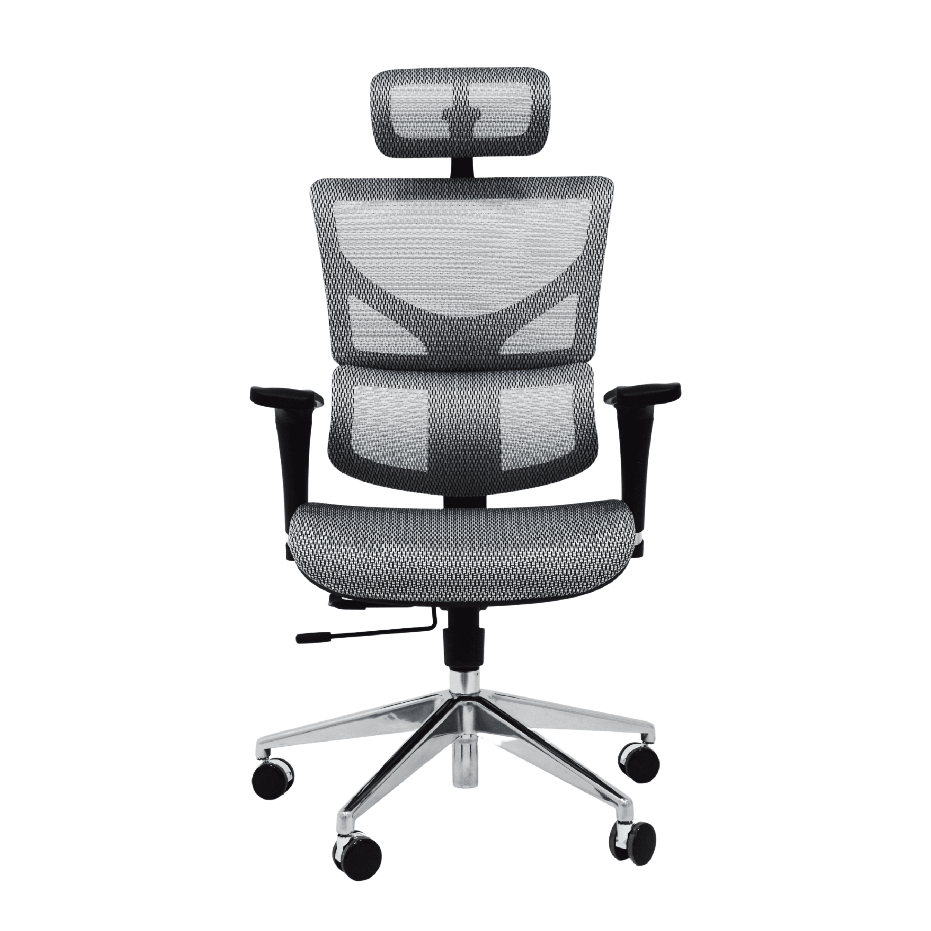 Silla ergonómica para el home office con soporte lumbar dinámico, de malla completa (silla y asiento) y altamente ajustable. Diseñado para brindarte el mejor soporte para tu espalda durante largas horas de trabajo. Construido con los mejores materiales incluyendo una malla especial transpirable que te mantiene fresco todo el día.