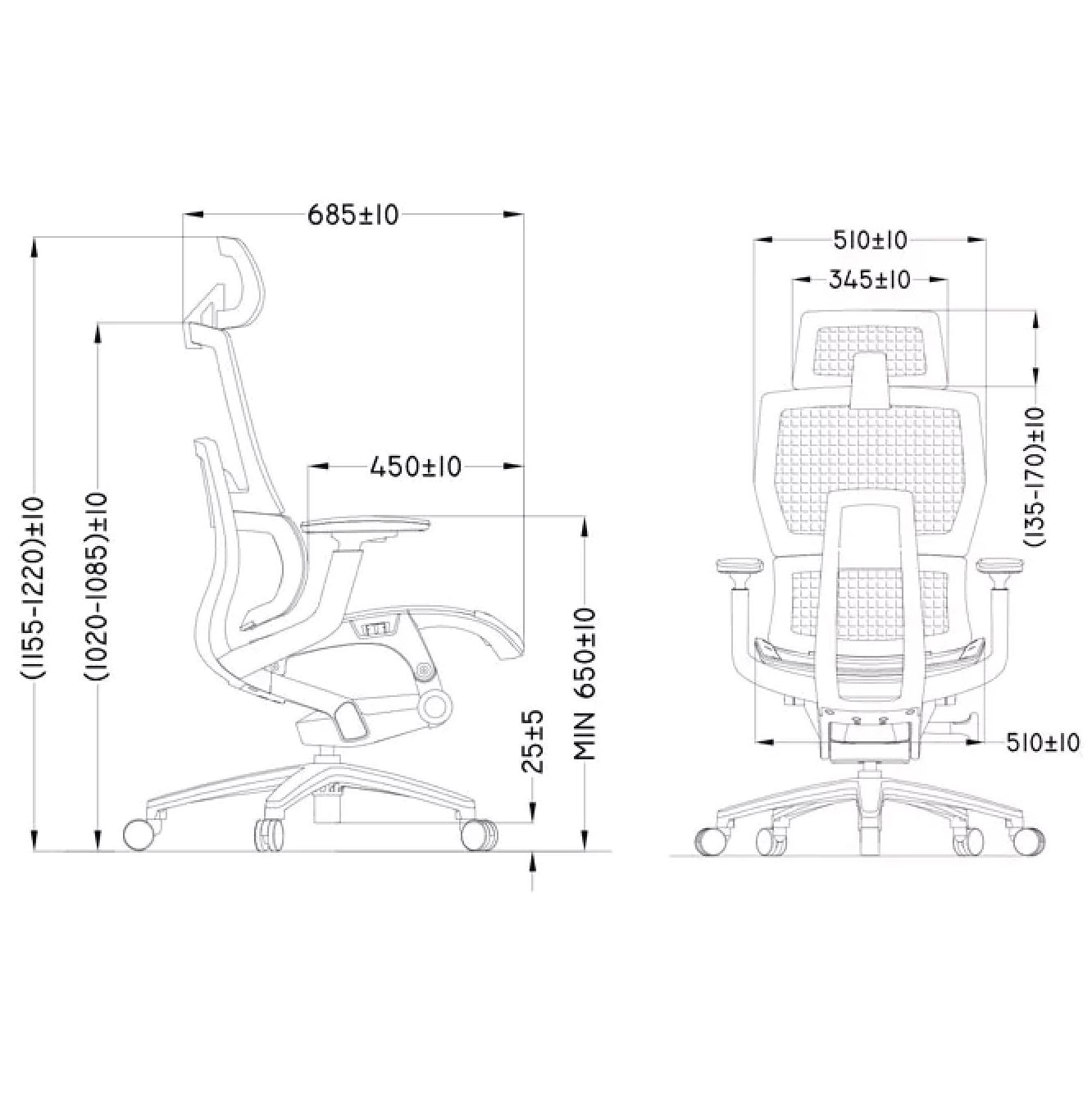 Silla ergonómica avanzada de home office con marco de aluminio y mecanismo de bloqueo avanzado, altamente ajustable con soporte lumbar dinámico que se adapta a tu espalda y acabado de una malla especial (asiento y respaldar).  Diseñado para los profesionales más exigentes y ocupados que pasan más de 8 horas al día frente a la computadora. Su diseño centrado en el ser humano brinda un excelente soporte para toda la espalda ayudándote a mantener una postura adecuada. Esta silla se siente igual de bien como se ve.  Construido solo con los mejores materiales disponible para que te dure un largo tiempo.