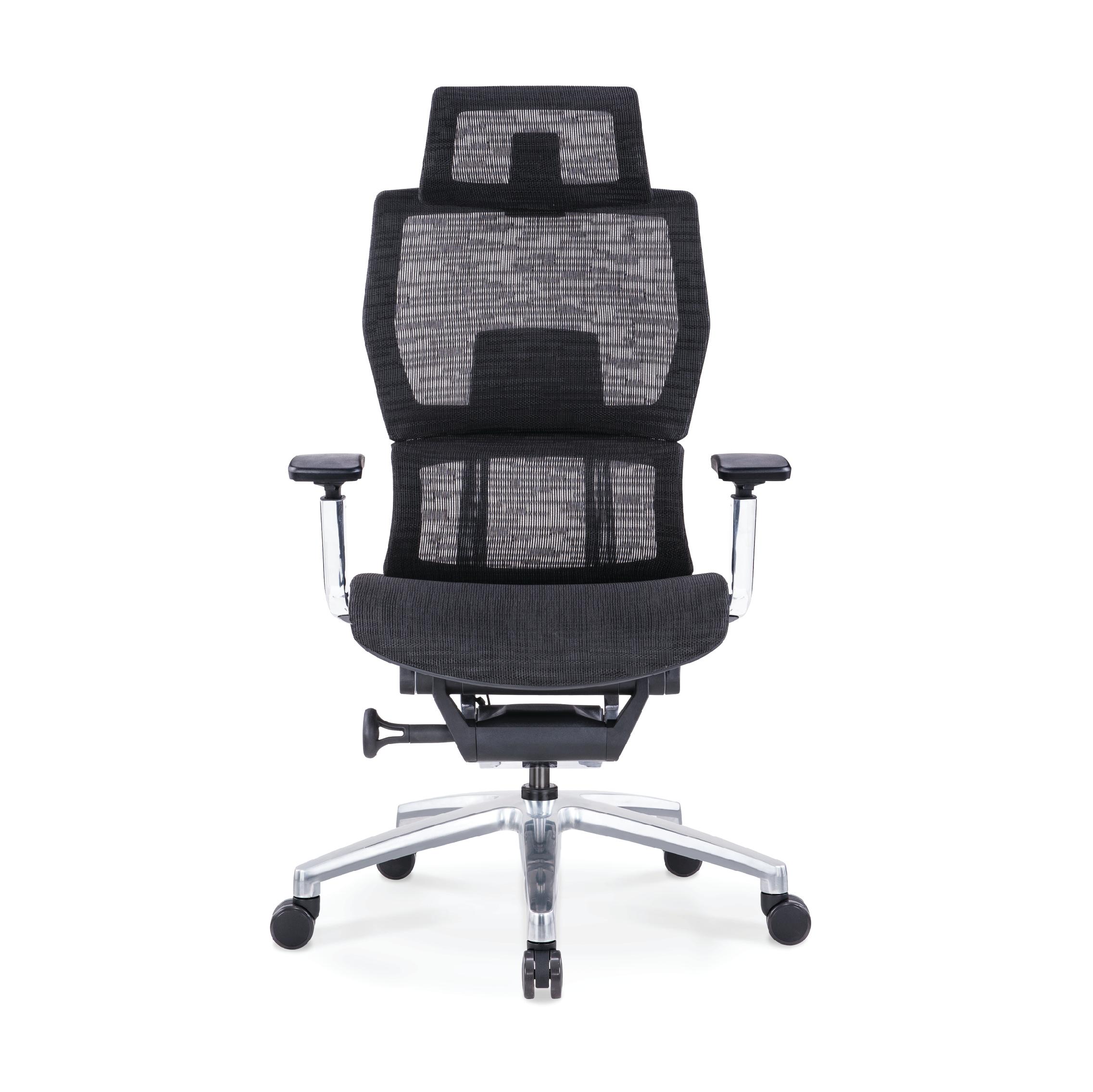 Silla ergonómica avanzada de home office con marco de aluminio y mecanismo de bloqueo avanzado, altamente ajustable con soporte lumbar dinámico que se adapta a tu espalda y acabado de una malla especial (asiento y respaldar).  Diseñado para los profesionales más exigentes y ocupados que pasan más de 8 horas al día frente a la computadora. Su diseño centrado en el ser humano brinda un excelente soporte para toda la espalda ayudándote a mantener una postura adecuada. Esta silla se siente igual de bien como se ve.  Construido solo con los mejores materiales disponible para que te dure un largo tiempo.