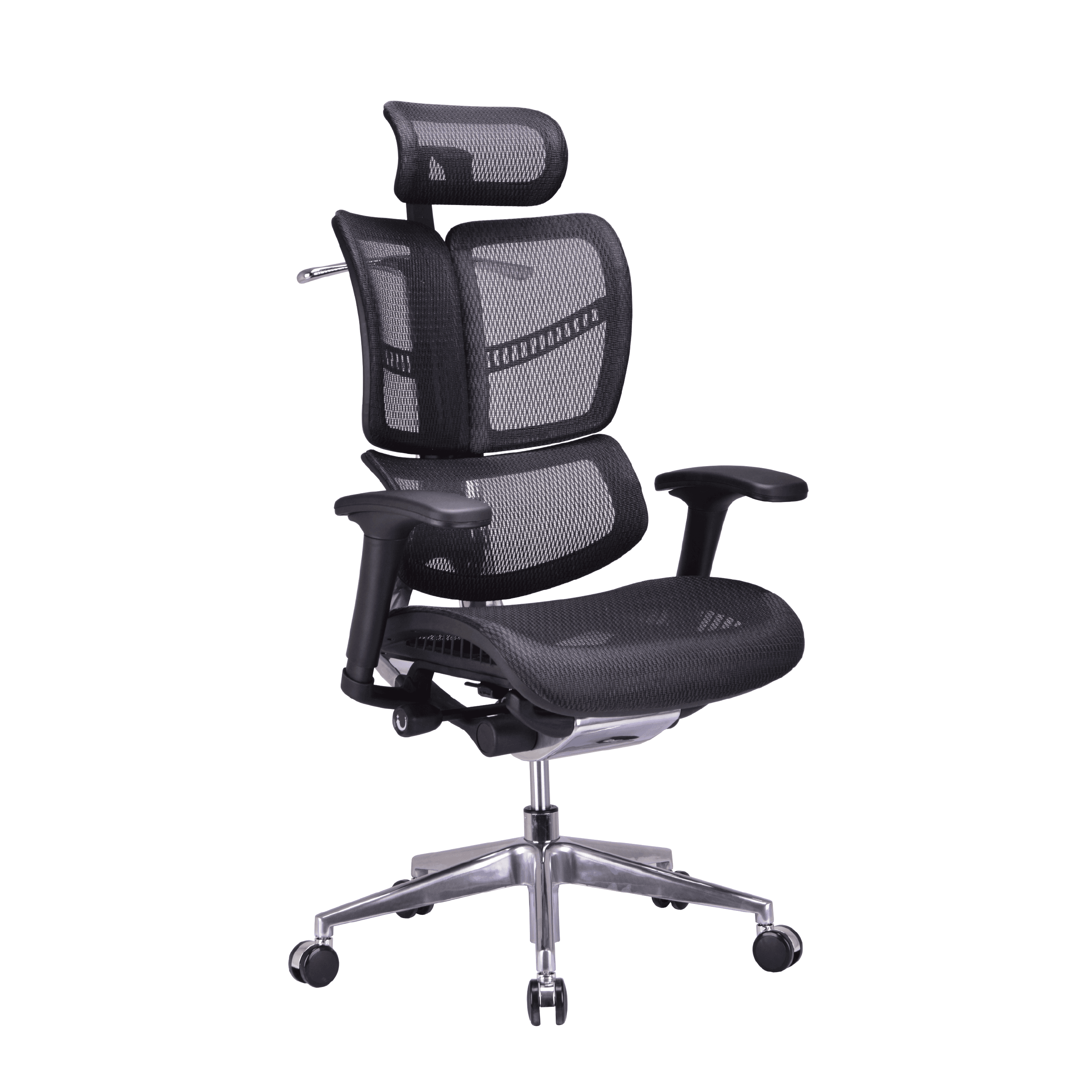 Silla ergonómica de home office super avanzada con marco de aluminio y un respaldar 100% dinámico que se ajusta a tu espalda.  La única silla con soporte lumbar y soporte para la parte alta de la espalda que se adapta a tu cuerpo.  Brinda excelente soporte sin puntos de presión.  Es de malla premium completa (asiento y respaldar).  Diseñado para los profesionales más exigentes y ocupados que pasan más de 8 horas al día frente a la computadora. Su diseño centrado en el ser humano te ayuda a mantener una postura adecuada. Esta silla se siente igual de bien como se ve.  Construido solo con los mejores materiales disponible para que te dure un largo tiempo.