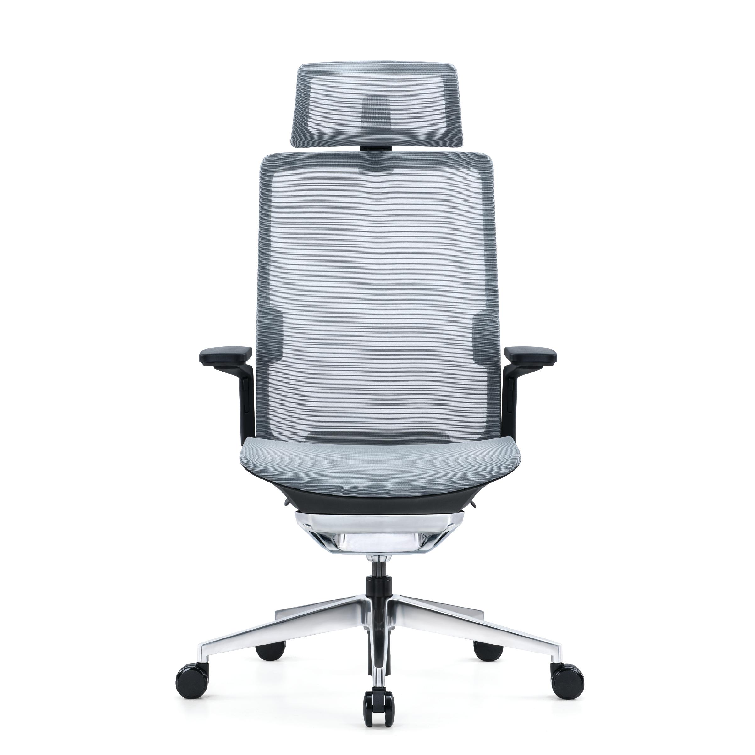   Silla ergonómica para el home office con acabado de malla completa (asiento y respaldar), soporte lumbar ajustable y un diseño moderno. Brinda buen soporte para toda la espalda ayudándote a mantener una buena postura. Reduce la tensión de las piernas con un diseño que permite una mejor circulación. Construido con materiales de alta calidad y una malla especial transpirable y elástica que te mantiene fresco todo el día.