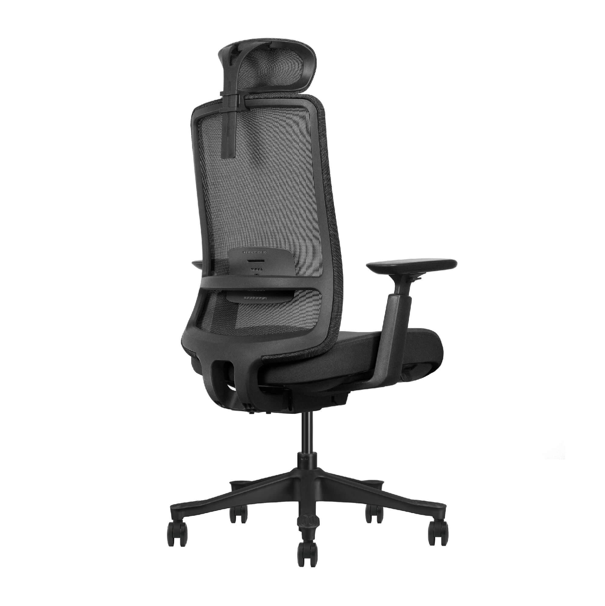 Silla ergonómica de home office con un diseño moderno, respaldar de malla y asiento de espuma moldeada de alta densidad de 8cm de grueso. Esta silla brinda una comodidad extrema y un excelente soporte para toda la espalda. Diseñado especialmente para profesionales que pasan muchas horas al día sentados frente a una computadora.