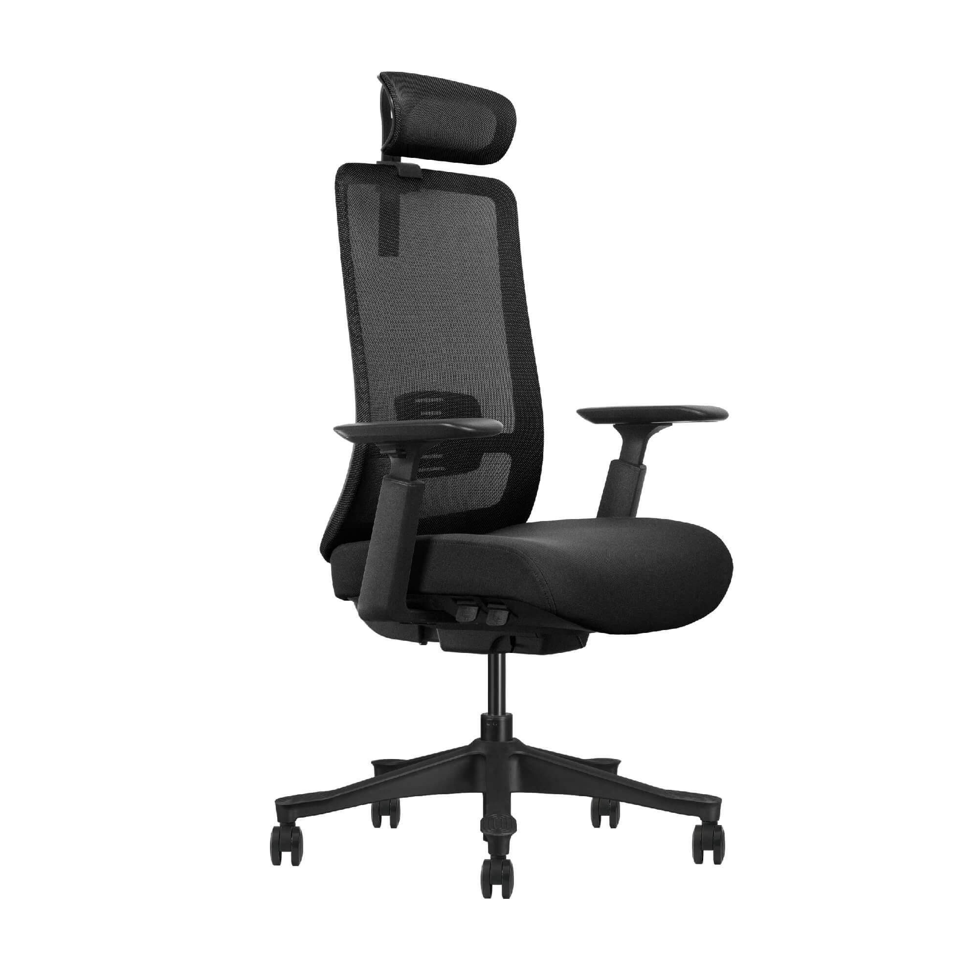 Silla ergonómica de home office con un diseño moderno, respaldar de malla y asiento de espuma moldeada de alta densidad de 8cm de grueso. Esta silla brinda una comodidad extrema y un excelente soporte para toda la espalda. Diseñado especialmente para profesionales que pasan muchas horas al día sentados frente a una computadora.