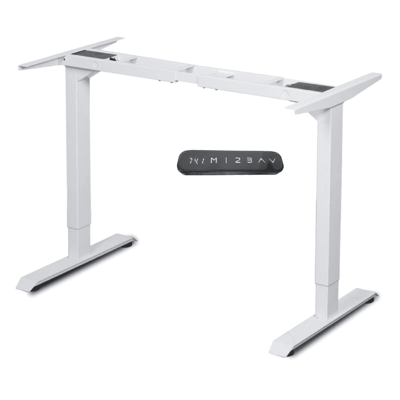 La base de altura ajustable de doble motor es ideal para una configuración de standing desk con sobre grande de hasta 220cm de largo o sobre pesado de madera sólida.  La base es rápida con una velocidad de 32 mm/s y silenciosa con ruido menor a <48 db.  Se adapta a cualquier sobre de mesa que tenga un largo entre 100-220 cm y un ancho entre 58-90 cm.  Incluye una pantalla con 3 memorias, tecnología anticolisión y 5 años de garantía. Ideal para tu home office of cualquier espacio de trabajo.  Es la mejor inversión que puedes hacer para tu salud y productividad.