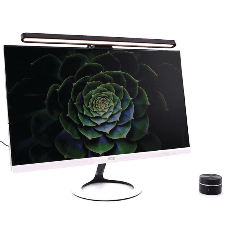 El screenbar de Ergonomica crea un ambiente de trabajo productivo y te protege la vista de la exposición de muchas horas de pantalla al complementar la fuente de luz de tu monitor. Usa LEDs especiales de alta reproducción de color CRI >95 que son anti-glare y anti-flicker.