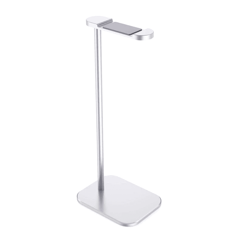 Soporte de aluminio sólido para tus audífonos.  Exhibe y protege tus headphones con un soporte especial para ellos y al mismo tiempo mantén tu espacio de trabajo organizado.   