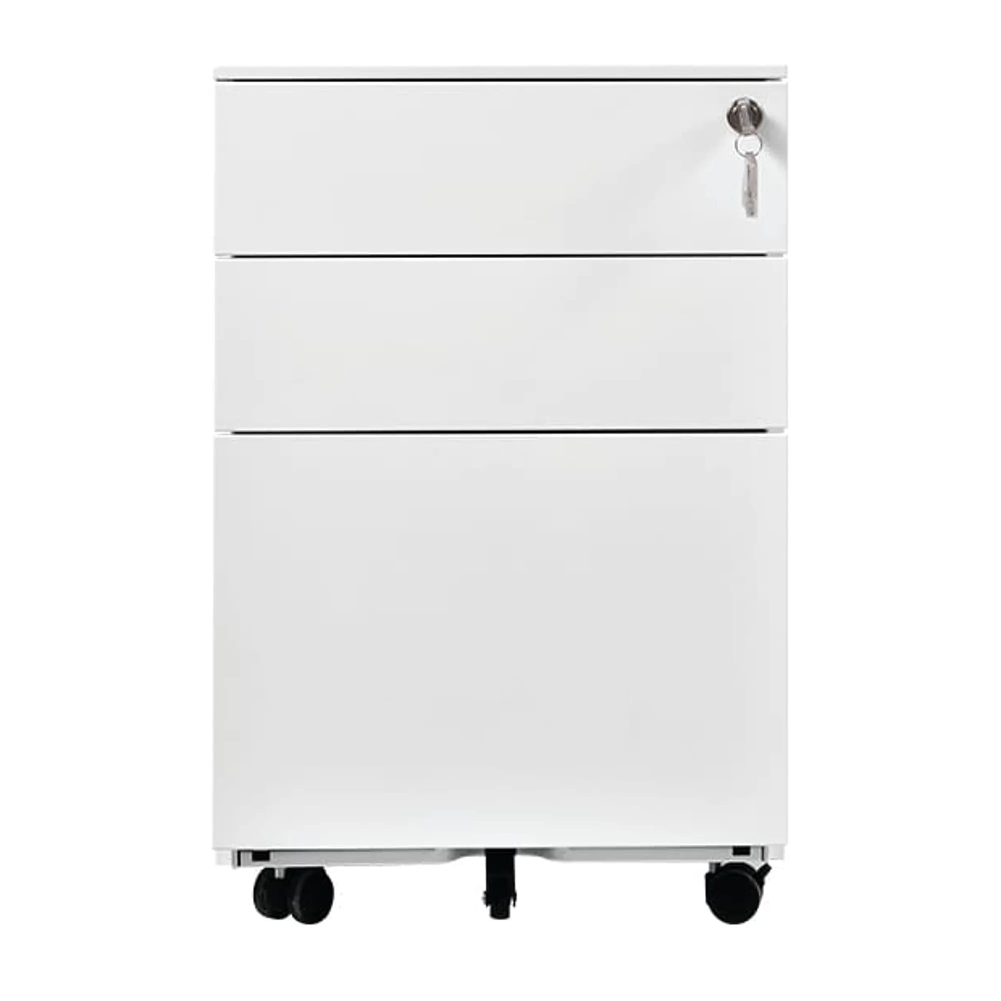 Archivador compacto de 3 gavetas - Blanco — image 2