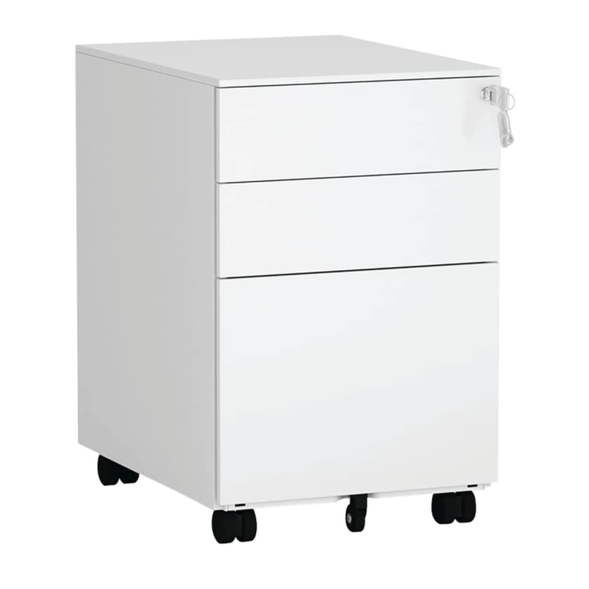 Archivador compacto de 3 gavetas - Blanco — image 1