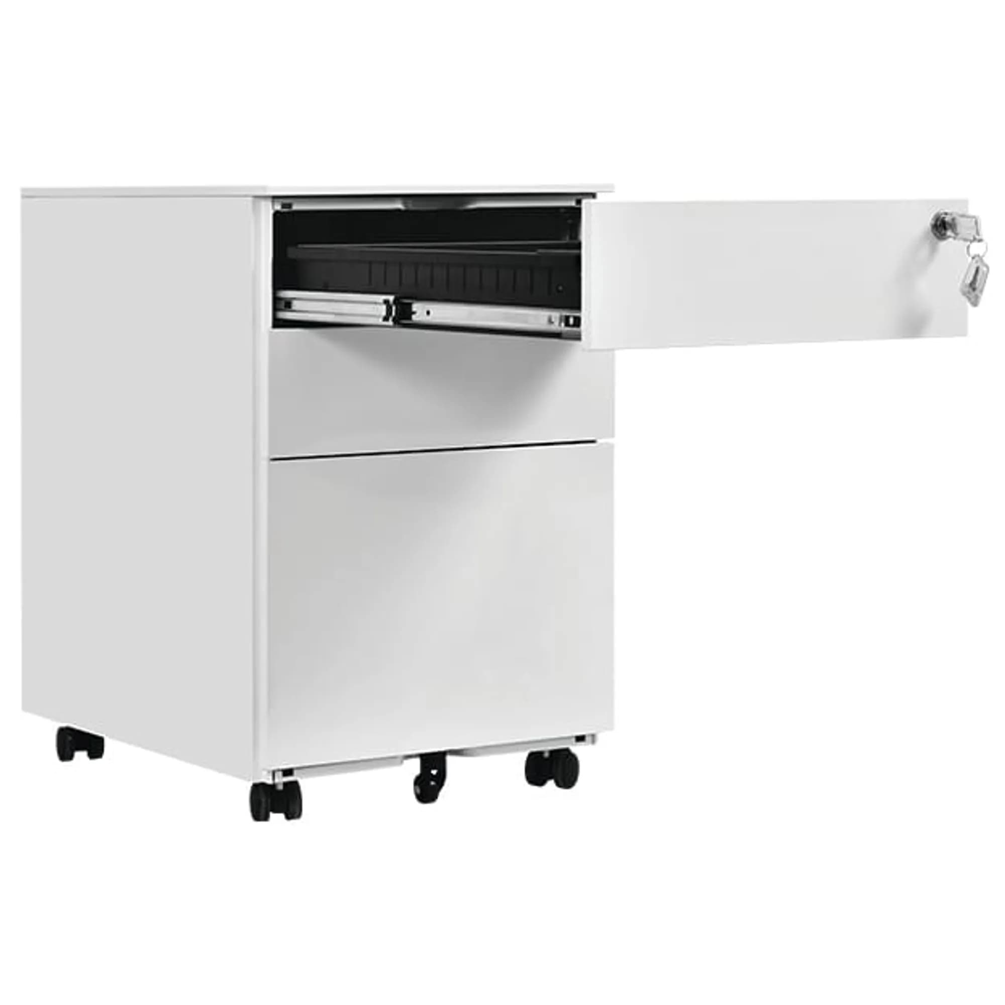 Archivador compacto de 3 gavetas - Blanco — image 4