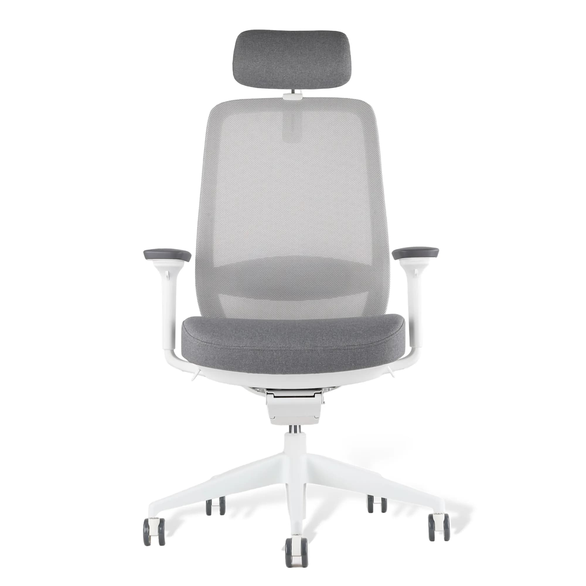 Silla ergonómica Avid - Blanco y Gris — image 2