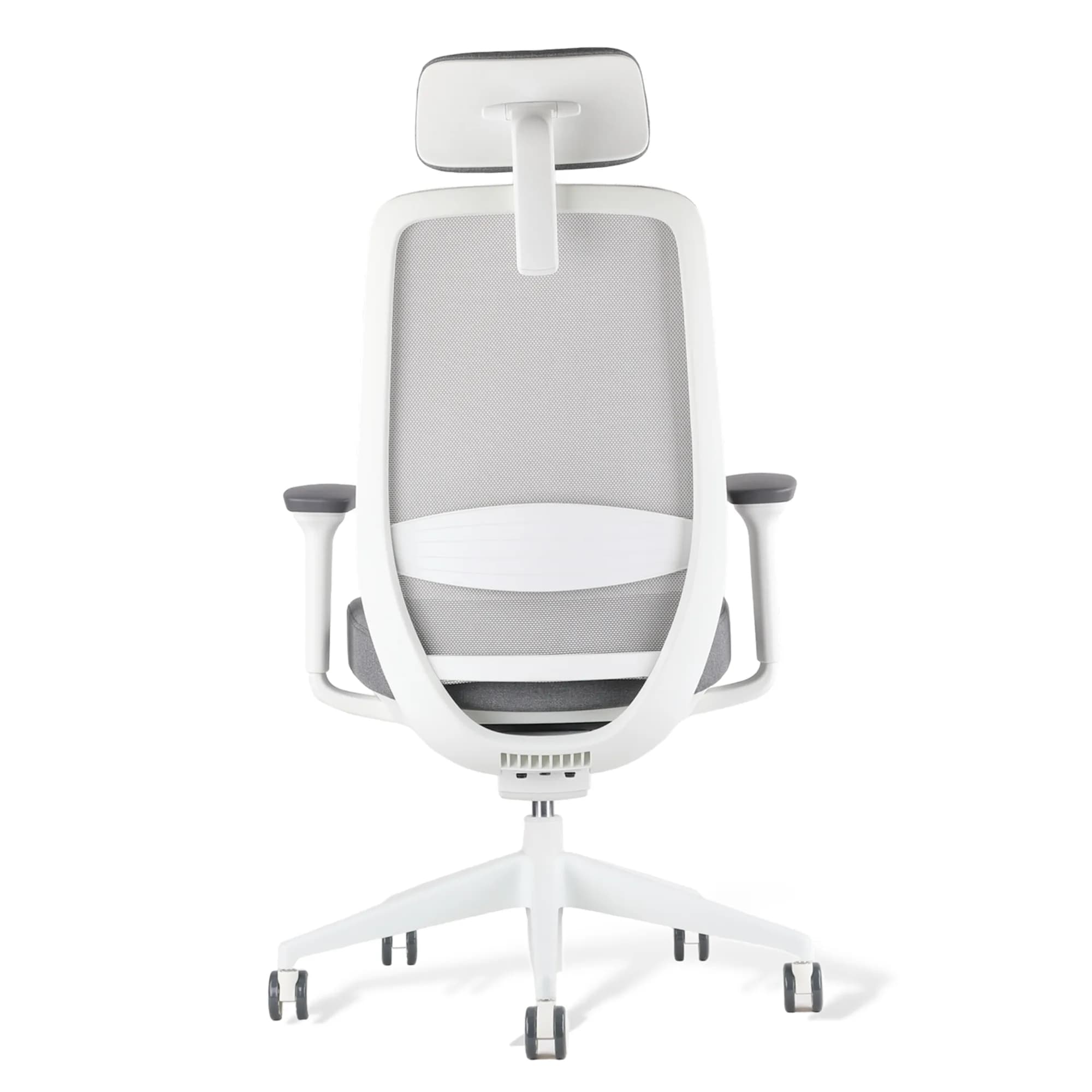 Silla ergonómica Avid - Blanco y Gris — image 4