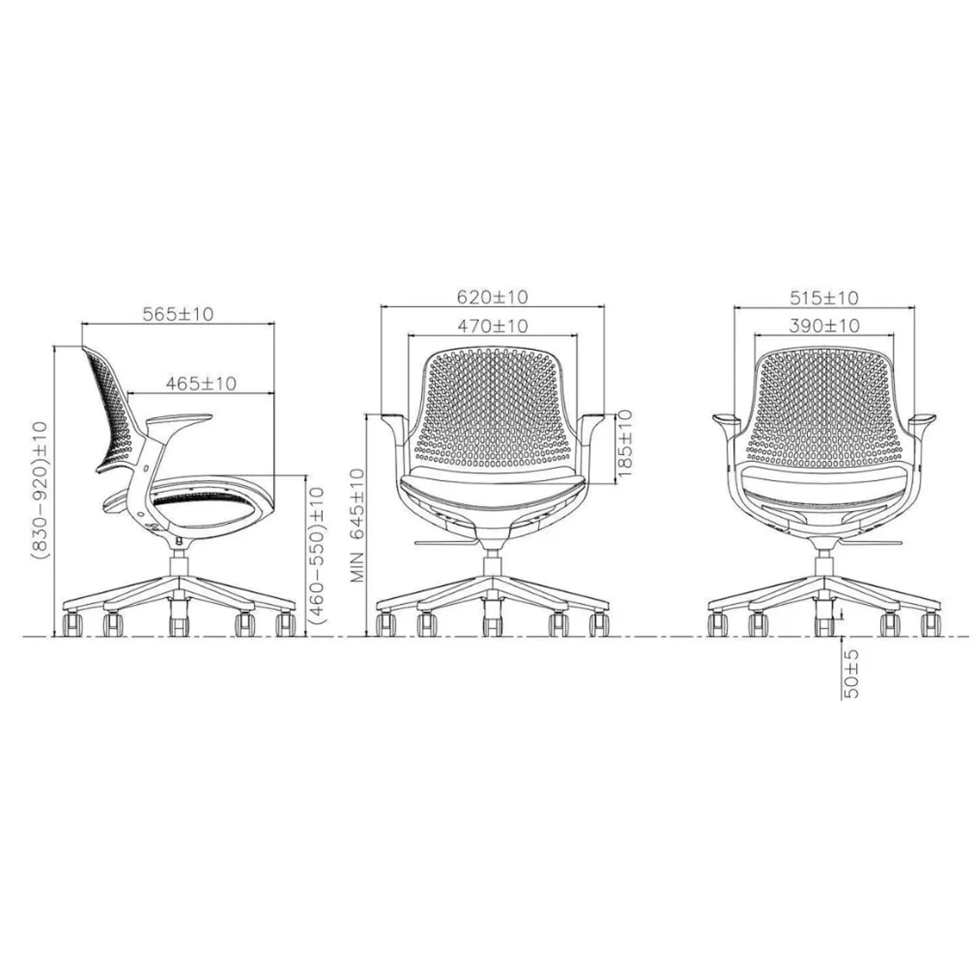 Silla ergonomica Carve - Gris Carbón — imagen 6