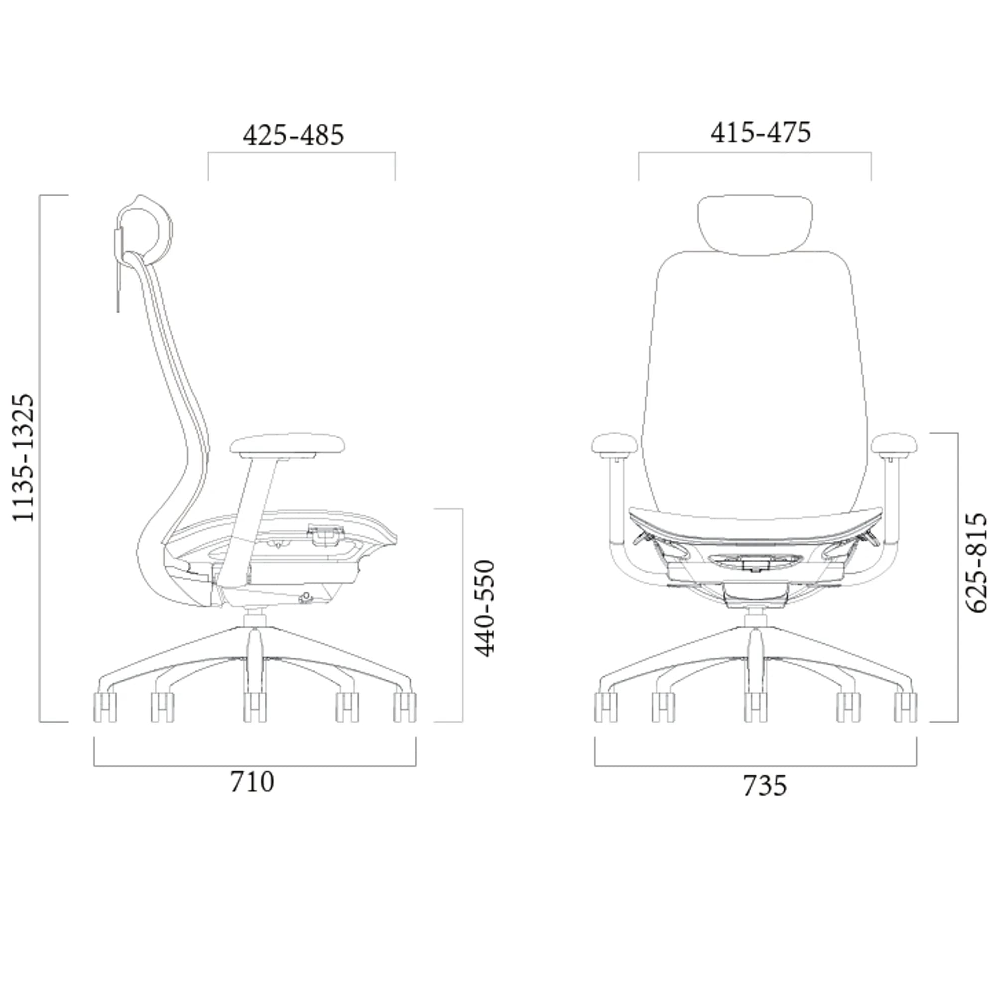 Silla ergonómica Hifix - Malla Gris — image 6