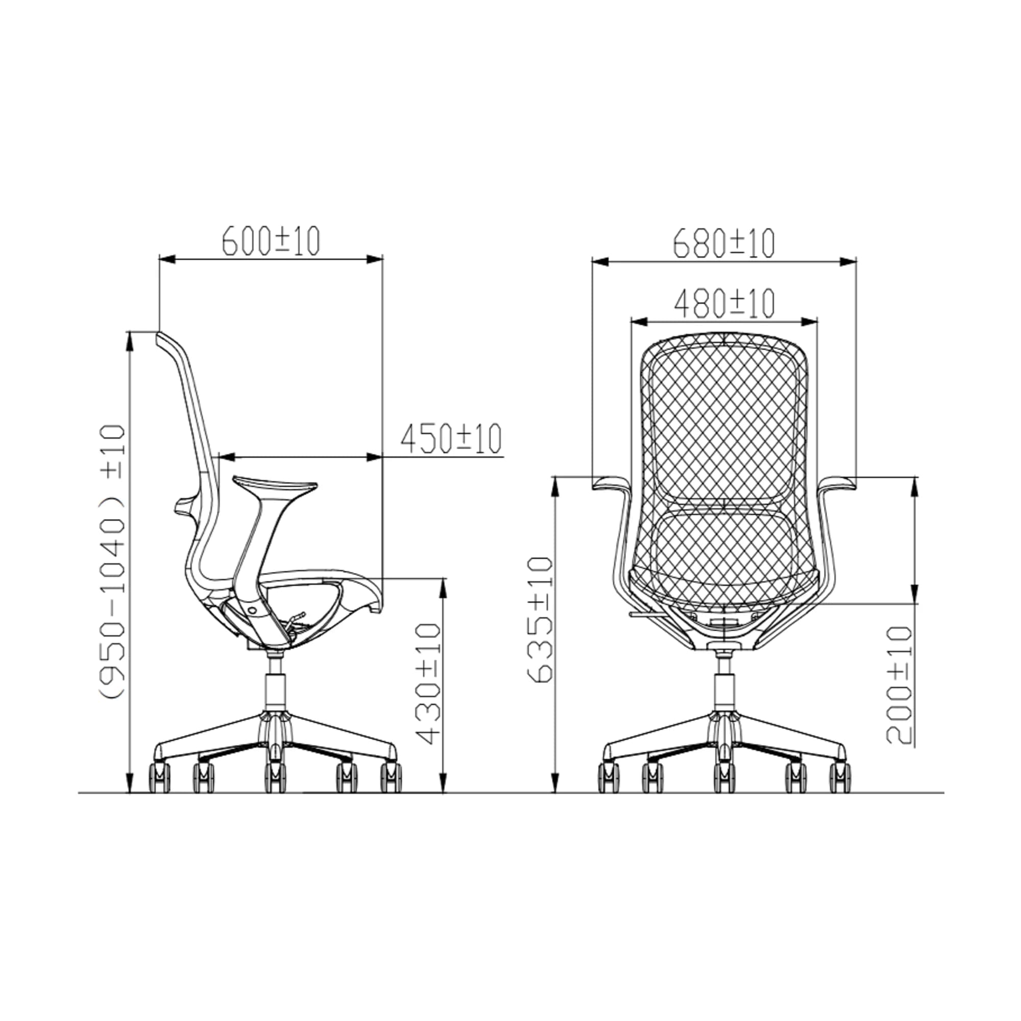 Silla de conferencia Pace - Gris — imagen 4