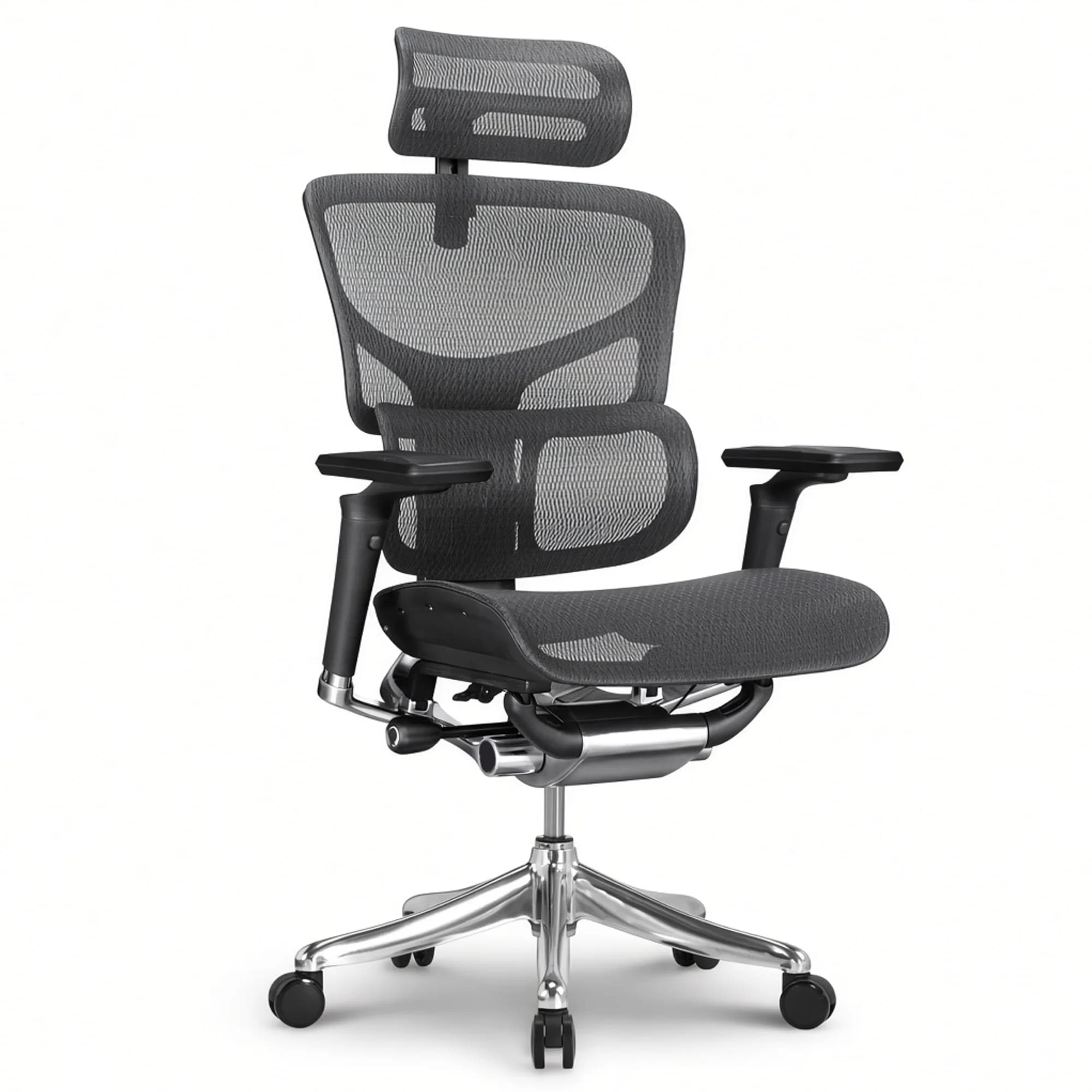 Silla ergonómica XTCv2 Silver - Malla Gris — imagen 1