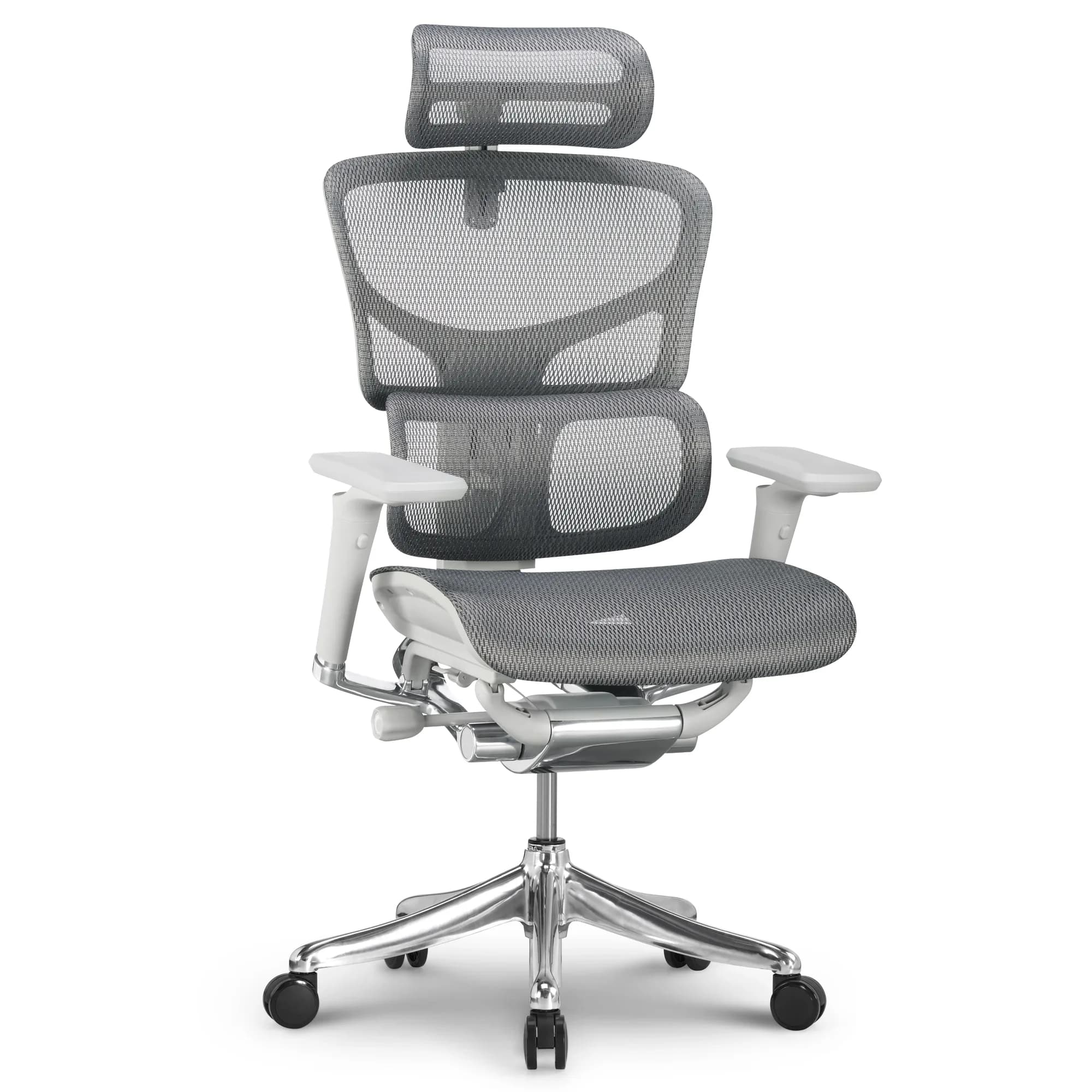 Silla ergonómica XTCv2 Alabaster - Malla Gris Claro — image 1