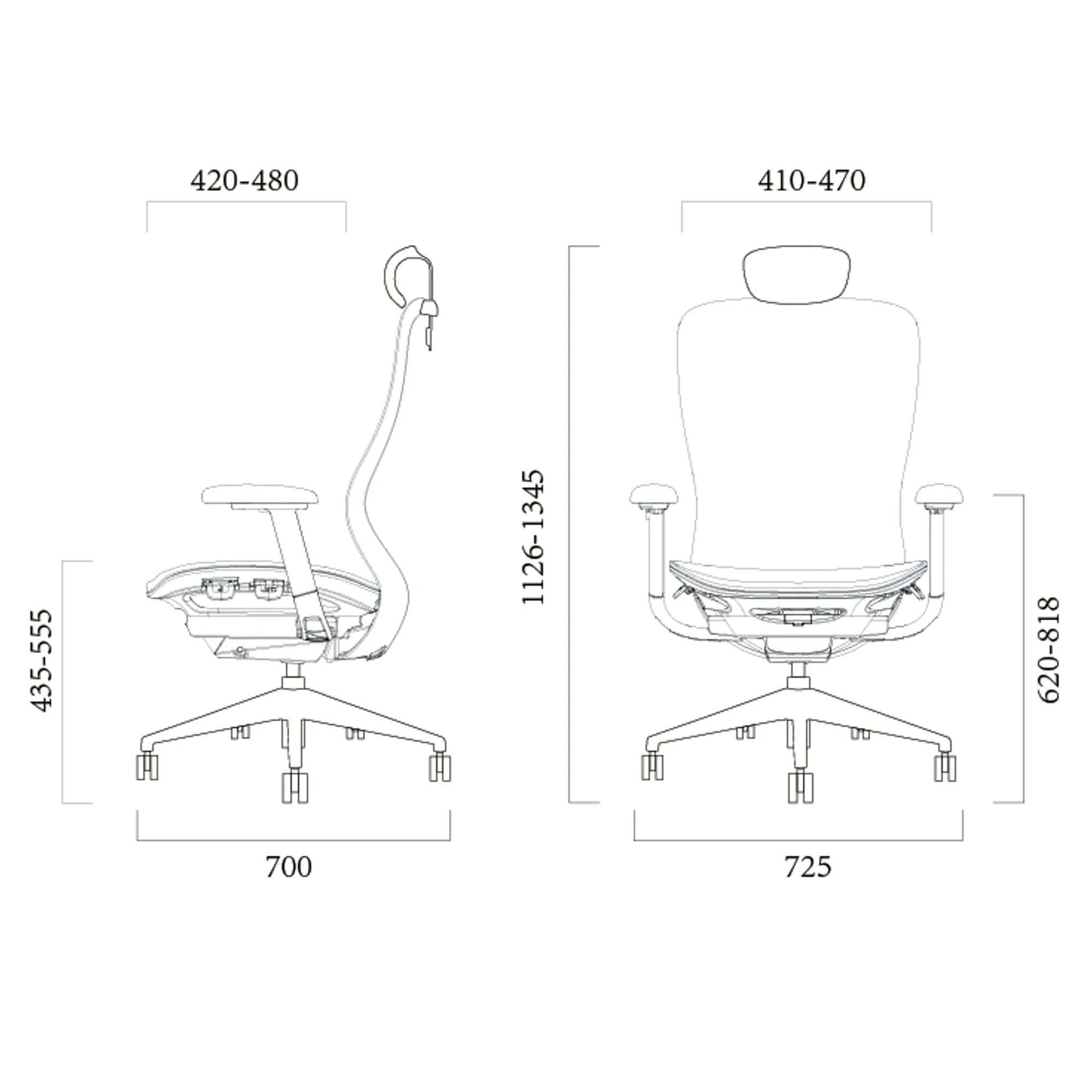 Silla ergonómica Zentu - Malla Gris — imagen 6