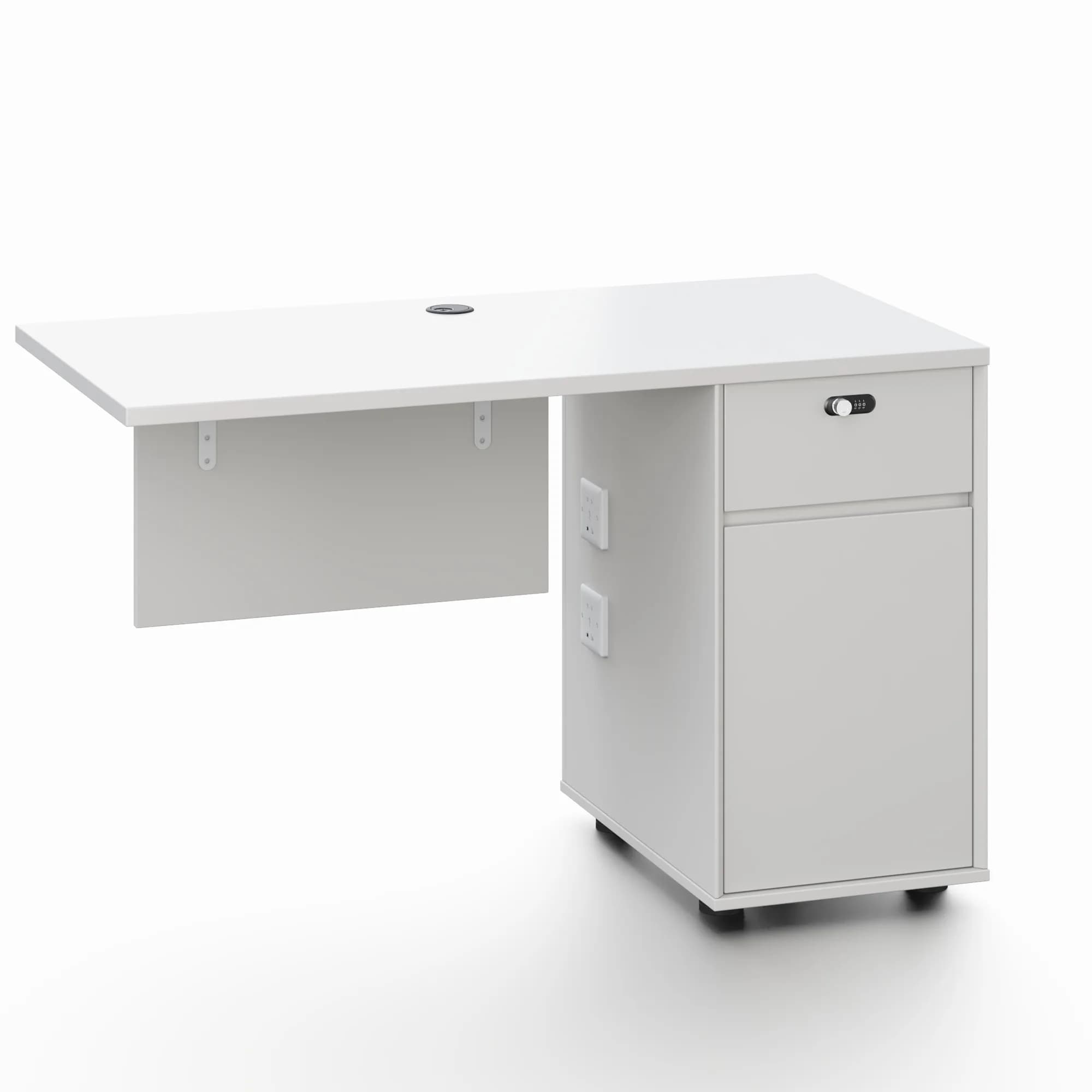 Extensión de escritorio con gabinete Core - Blanco — image 1