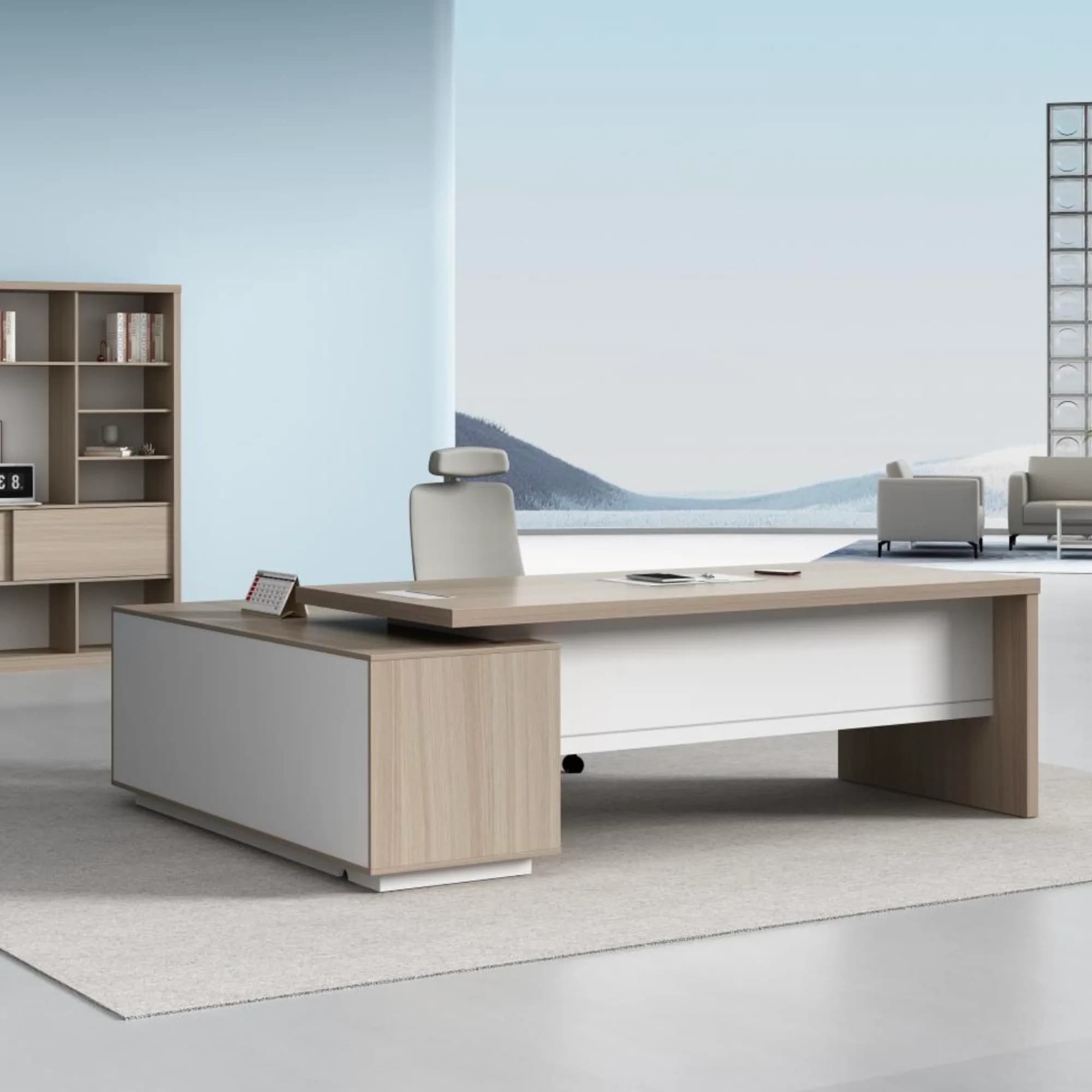 Escritorio ejecutivo Blok - Oak — imagen 6