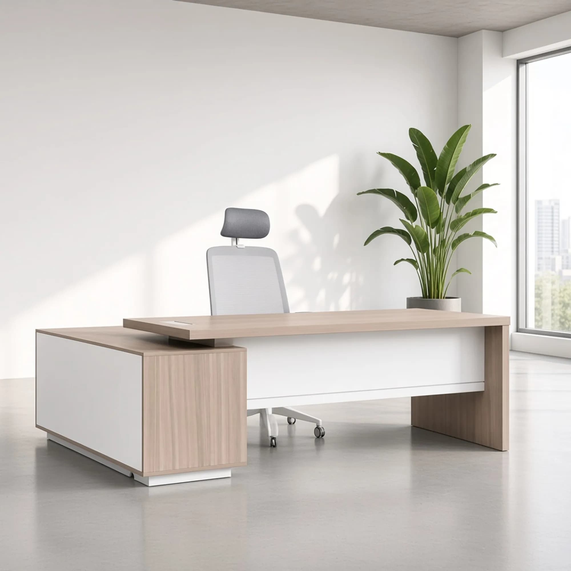 Escritorio ejecutivo Blok - Oak — imagen 5