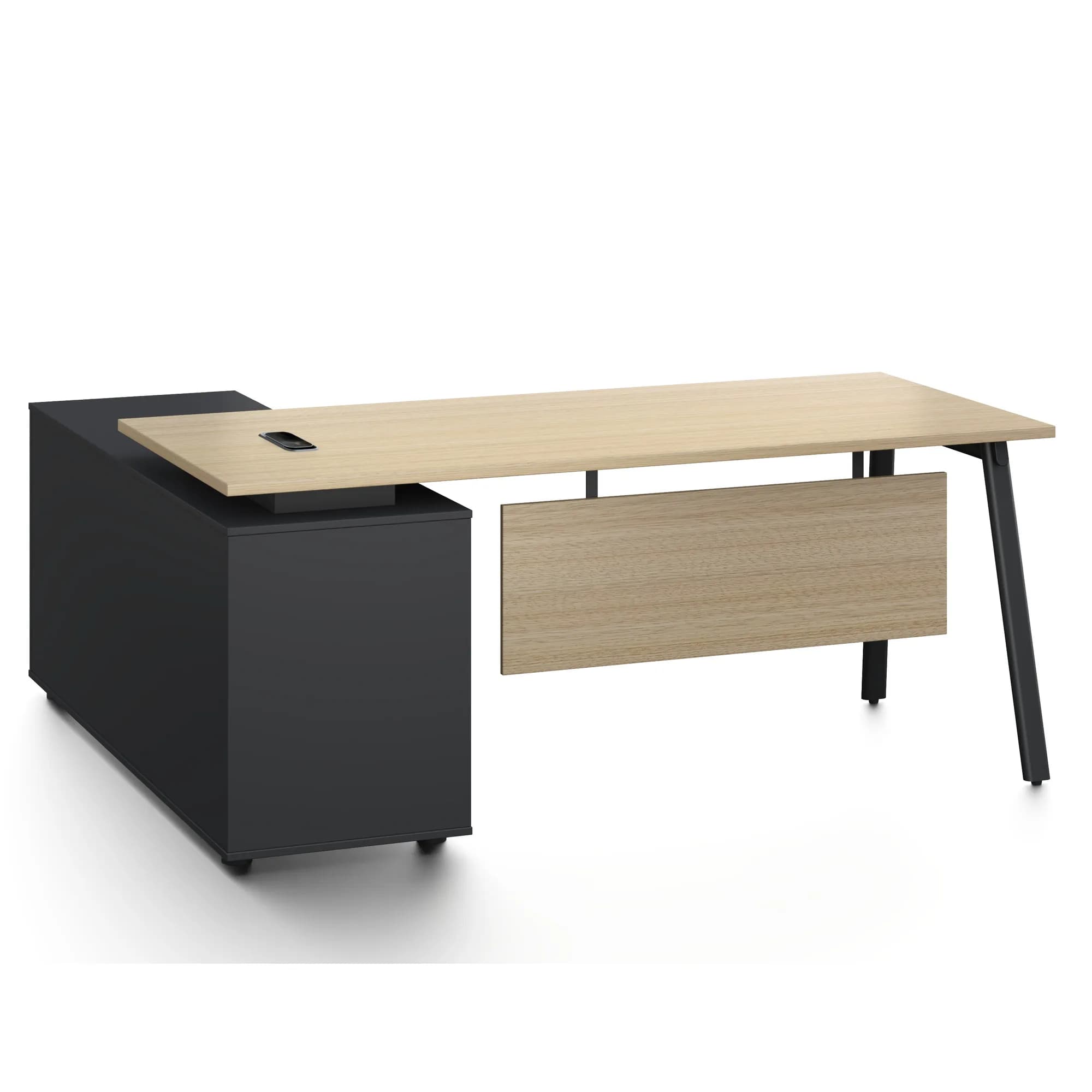 Escritorio ejecutivo Core - Negro y Coral — image 2