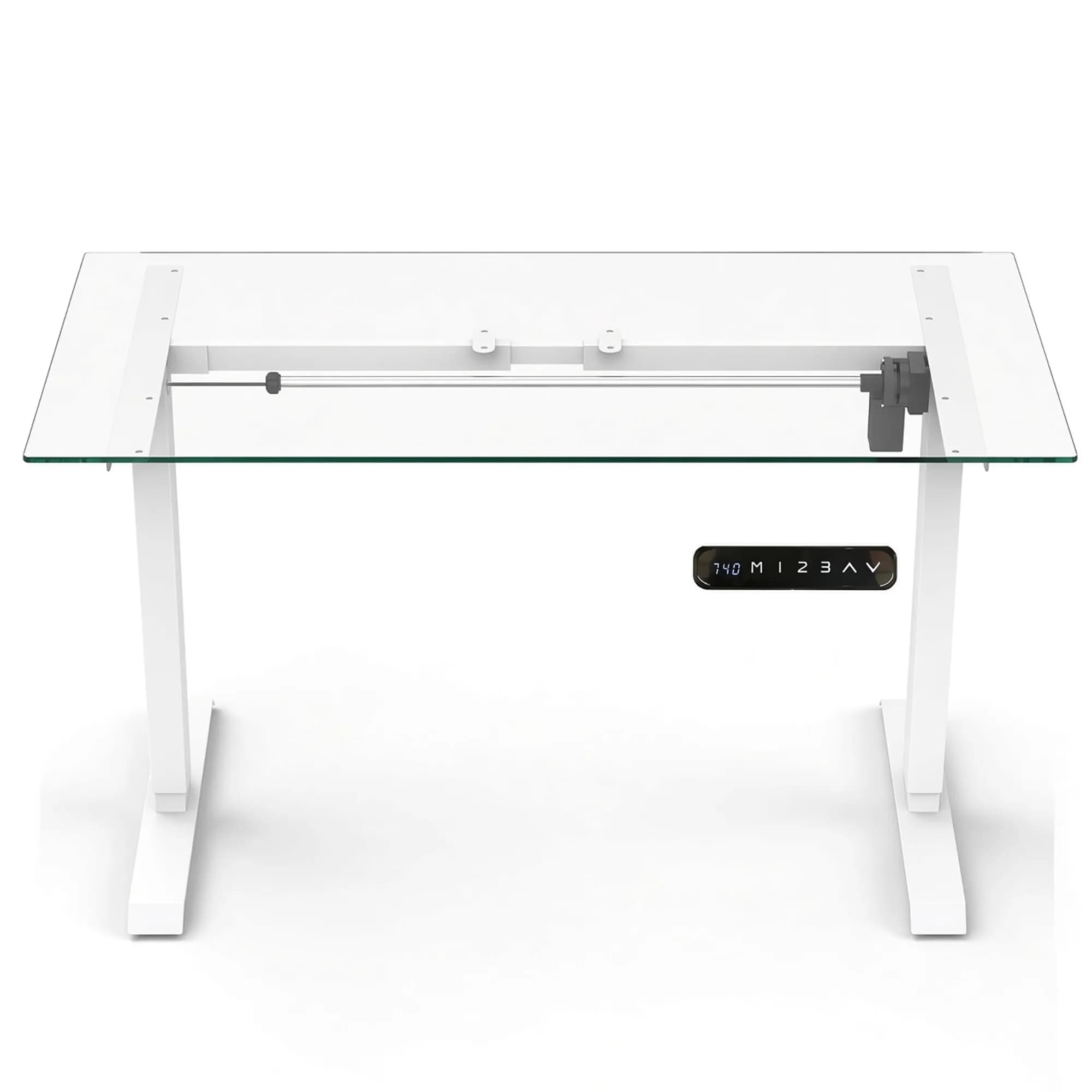 Base de escritorio de altura ajustable de un motor - Blanco — imagen 1