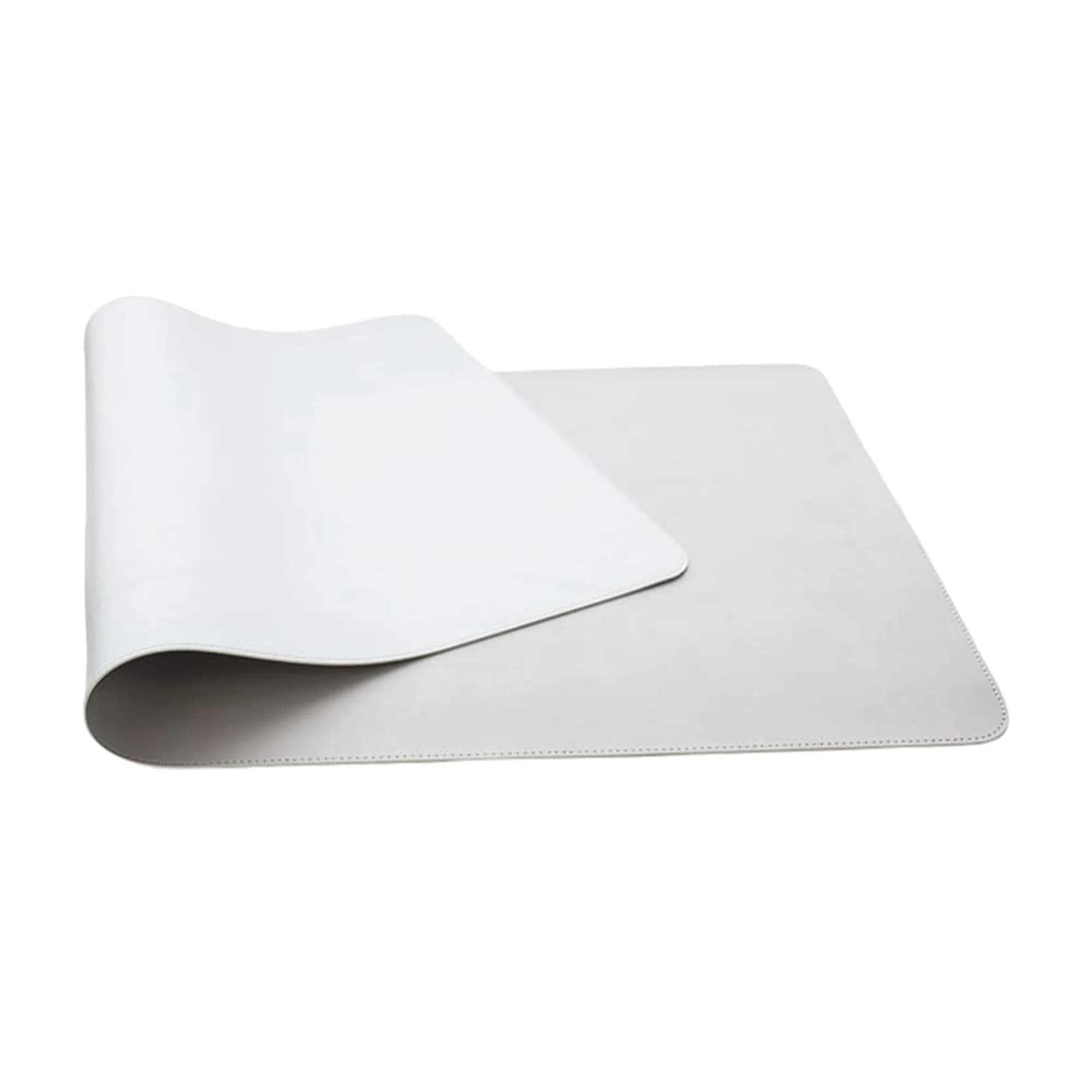 Tapete de escritorio de ecocuero - Gris claro 80x40 cm — imagen 1