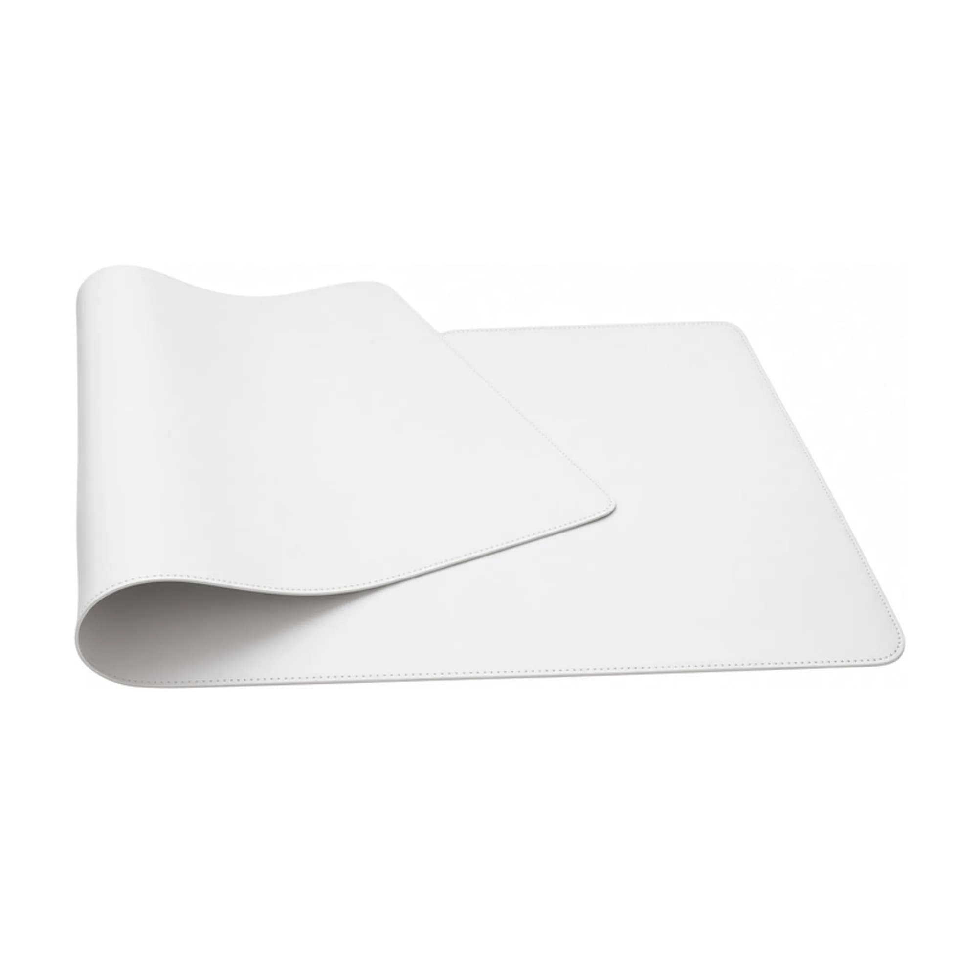 Tapete de escritorio de ecocuero - Blanco 80x40 cm — imagen 1