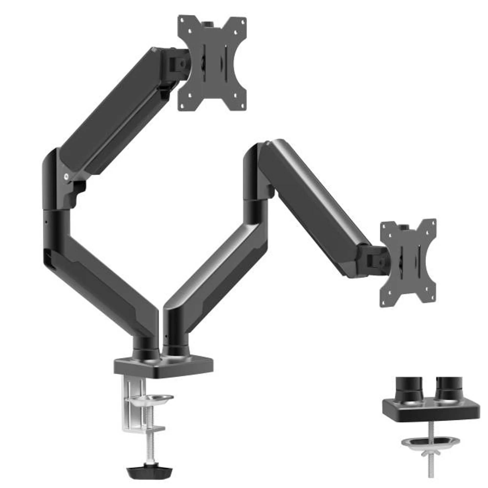 Brazo doble para monitor - Negro — imagen 1