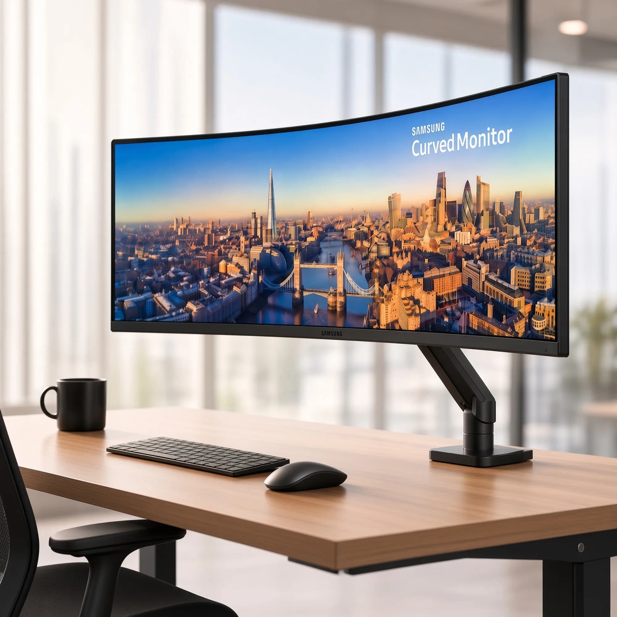Brazo reforzado para monitor - Negro — imagen 2