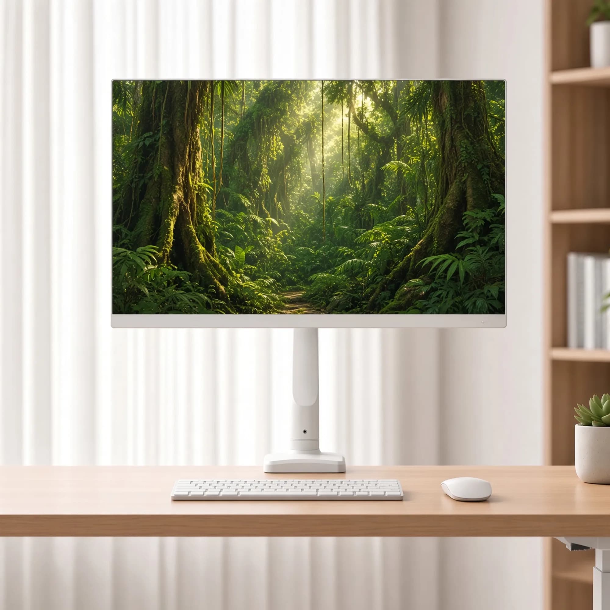 Brazo para monitor - Blanco — imagen 2