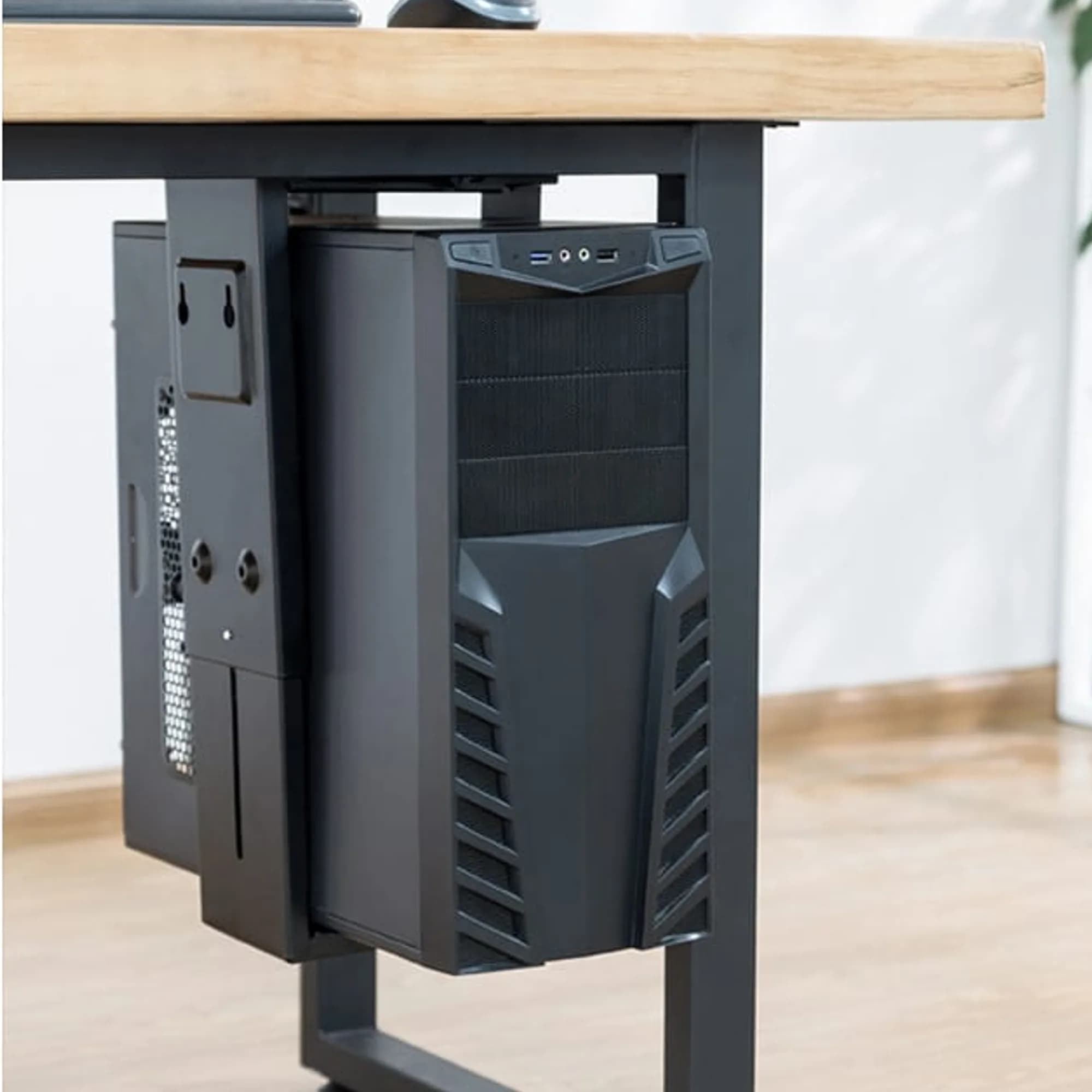 Soporte para CPU bajo escritorio - Negro — imagen 3