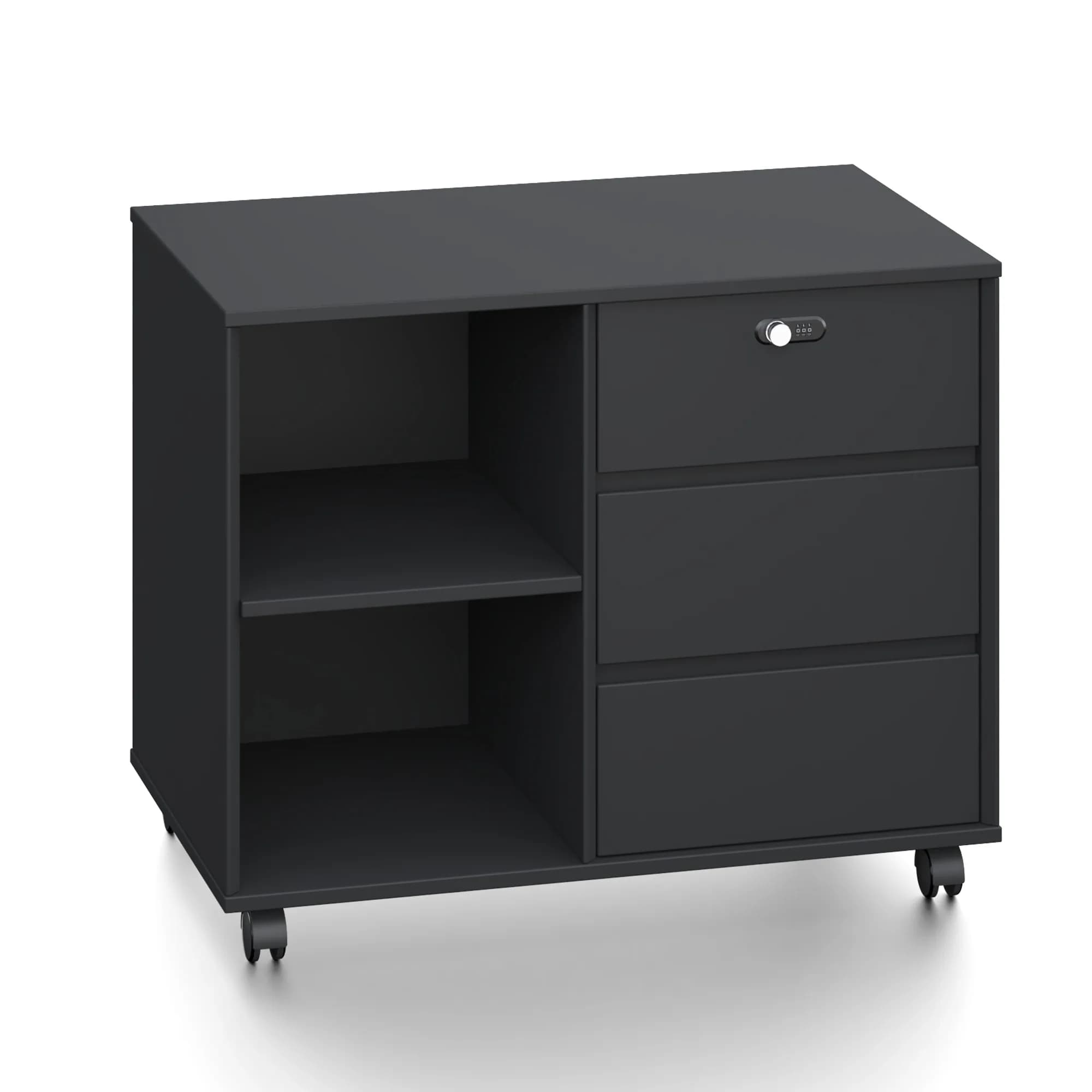 Gabinete lateral chico Core - Negro — imagen 1