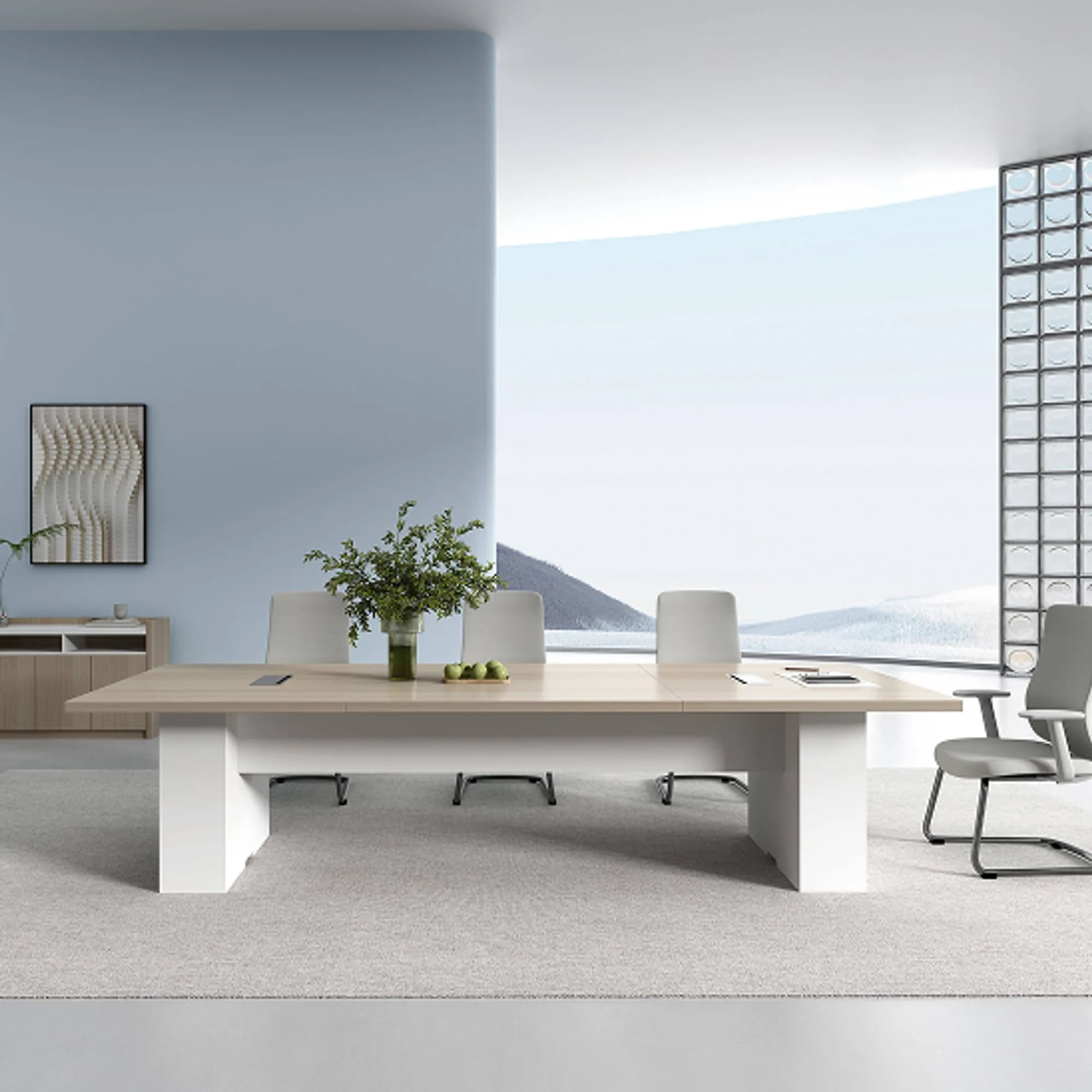 Mesa de conferencia Blok - Oak 280 cm — imagen 2