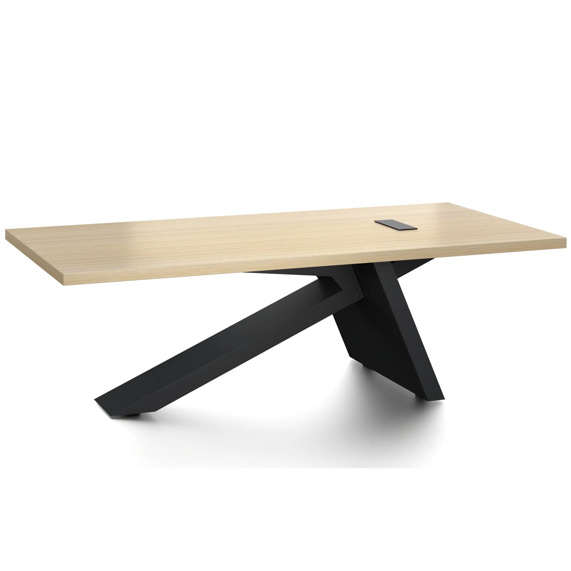 Mesa de conferencia Core - Negro y Coral 240x120 cm — imagen 1