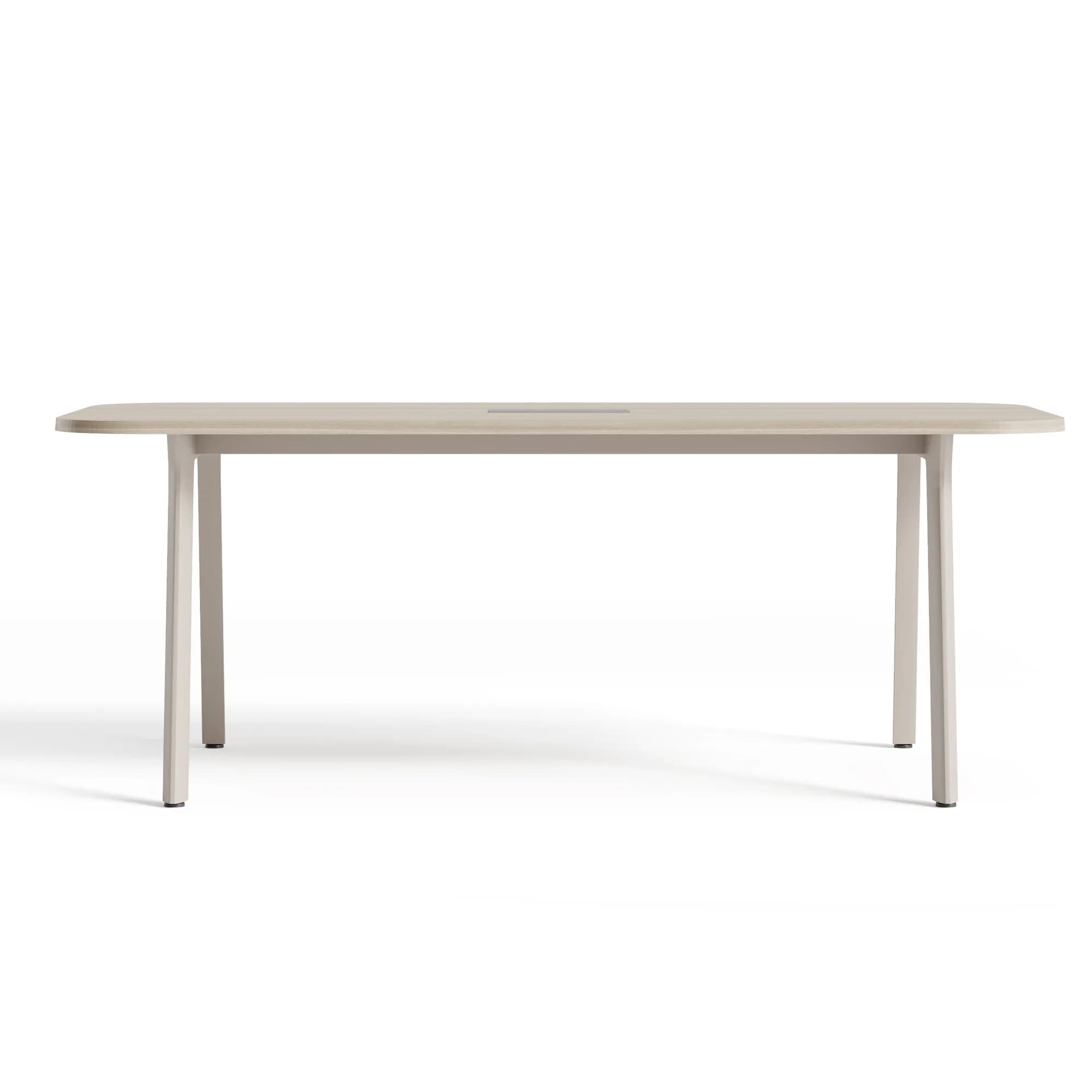 Mesa de reuniones Flow - Taupe y Oak 200 cm — image 2