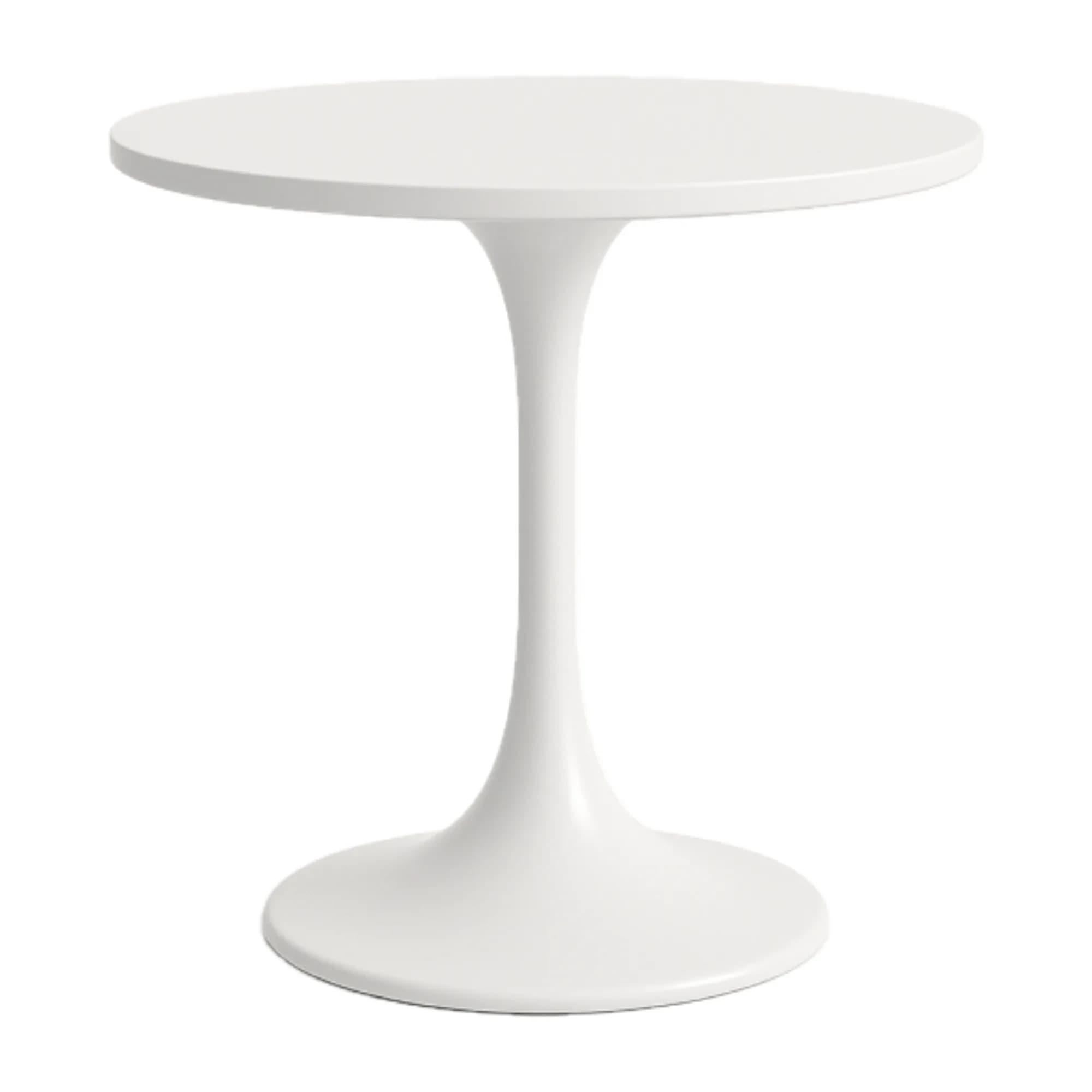Mesa redonda Flow - Blanco y Oak 70 cm — imagen 1
